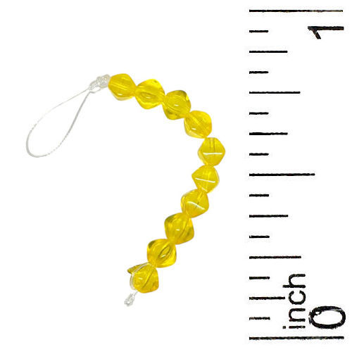 Thumbnail: 3-66-LR8000 • Lemon Luster Iris Bicone Czech Beads • 6x6mm | Smoky Mountain Beads