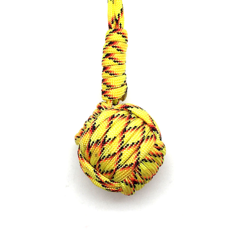 Thumbnail: Monkey Fist Key Chain • KC-MKF-SN3-22 | SmokyMountainBeads.com