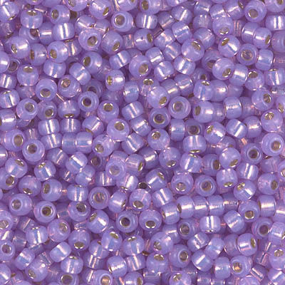 8-574 Silver-Lined Lilac Alabaster 80 Miyuki Seed Beads | SmokyMountainBeads.com