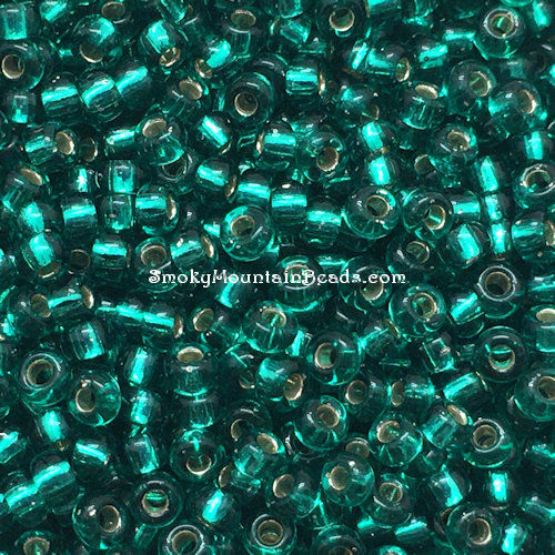 11-17 • Silver-Lined Emerald • 11/0 Miyuki Seed Beads | SmokyMountainBeads.com