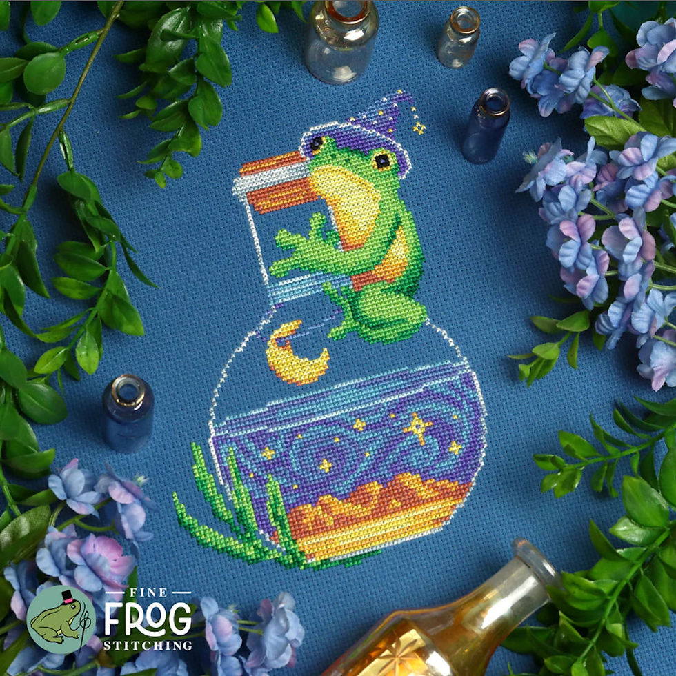 Amphibian Alchemist • Booklet • Fine Frog Stitching | Smoky Mountain Beads, Crystals & More