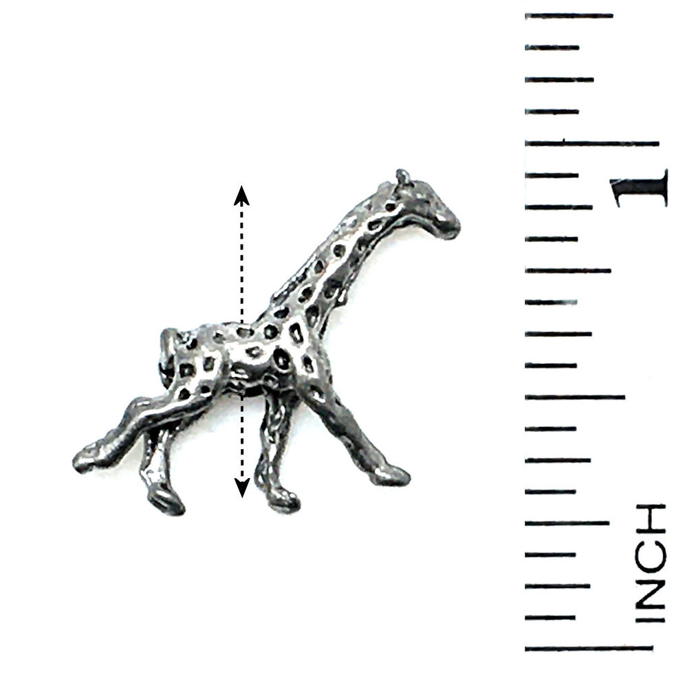 Giraffe Bead • 16x20mm • 187100MTL-1918-12 | SmokyMountainBeads.com