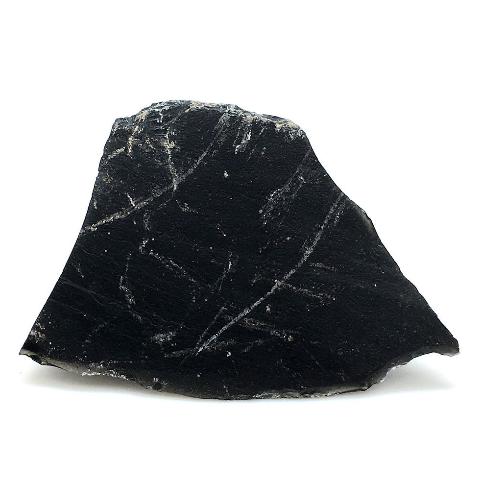 Thumbnail: Black Obsidian Rough • 105.9 grams ~ 75x70x60mm • 90100oBB-105-9 | SmokyMountainBeads.com