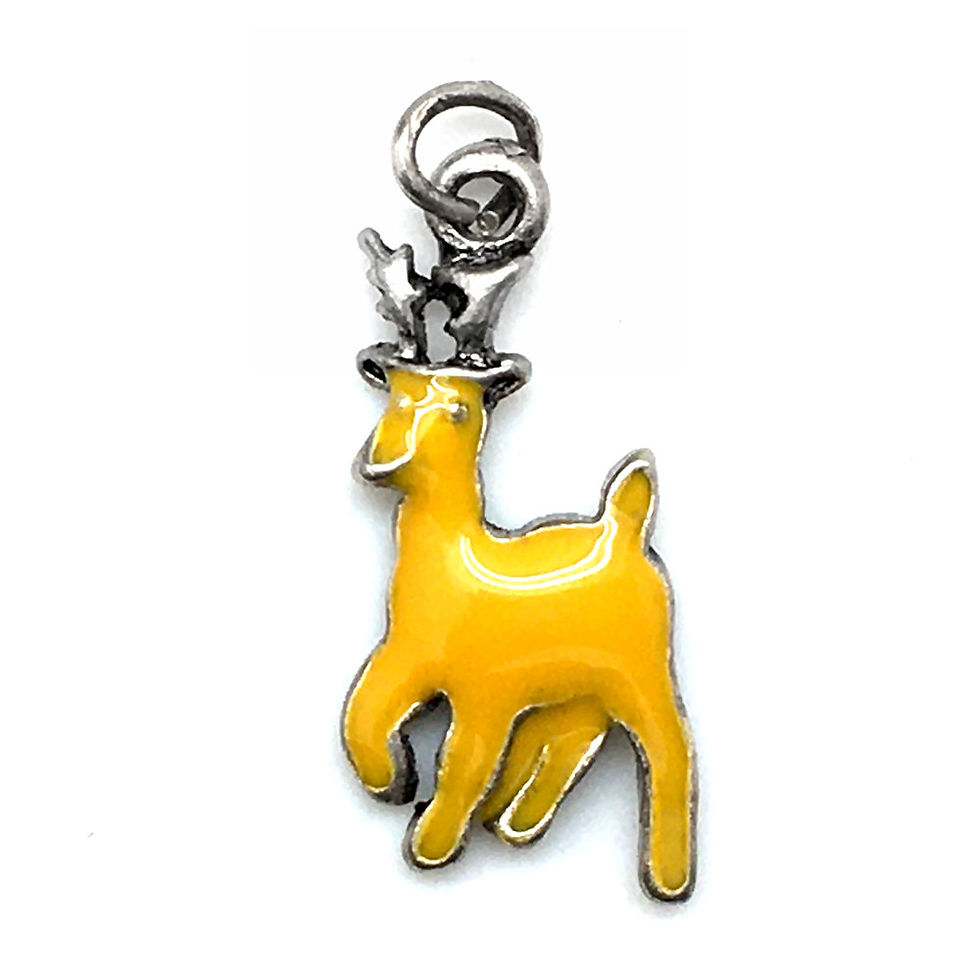 Reindeer Charm • 25x12mm • 26100MTL-2512XMRD-E12 | SmokyMountainBeads.com