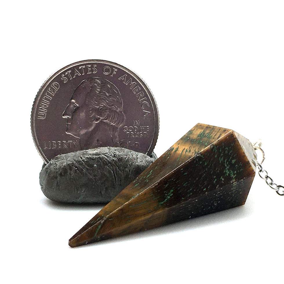 Thumbnail: Golden Tiger Eye Pendulum • 9.7 grams ~ 41x17mm