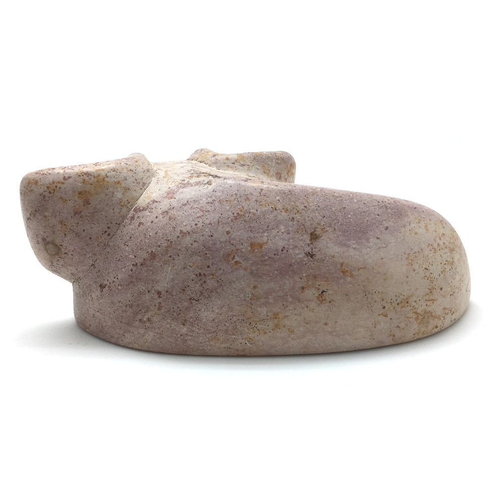 Thumbnail: Kisii Stone Elephant • Kenya • 327.9 grams ~ 139x57x47mm 87100ELE-KS-327-9