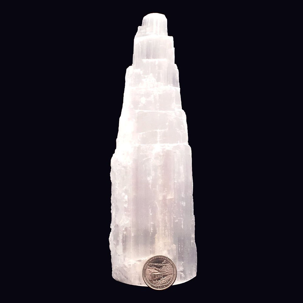 Thumbnail: Selenite Sky Scraper • Brazil • 998.3 grams ~ 206x66mm