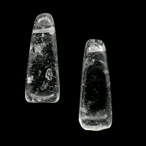 Thumbnail: 177100QC-F0726T • Quartz Hawaiian Teardrop Beads • 7-9x23-26x26mm | SmokyMountainBeads.com