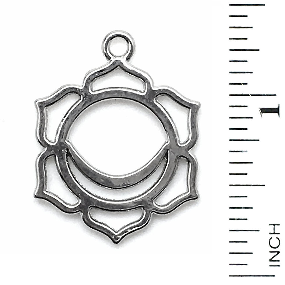 Third Eye ~ Anja (I Feel) Charm • 31x26mm • 26100MTL-34006-12 | Smoky Mountain Beads