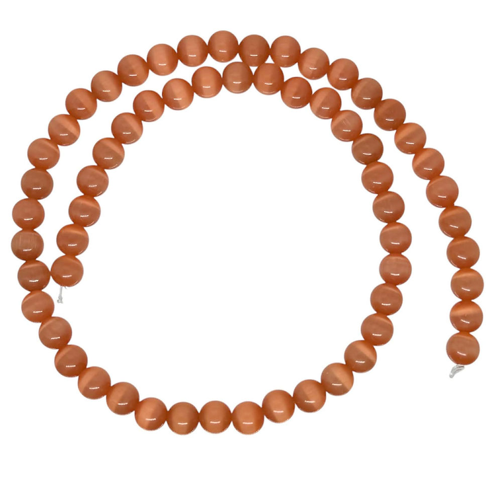 170100CE-06PCHDstr • Cats Eye Round Beads • 6mm • Strand | Smoky Mountain Beads