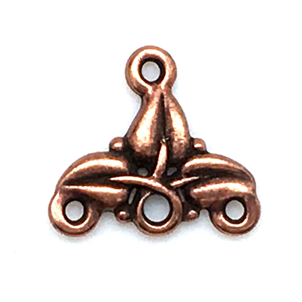 Leaves 1-to-3 Link • 13x15mm • 94-3079-18 | SmokyMountainBeads.com