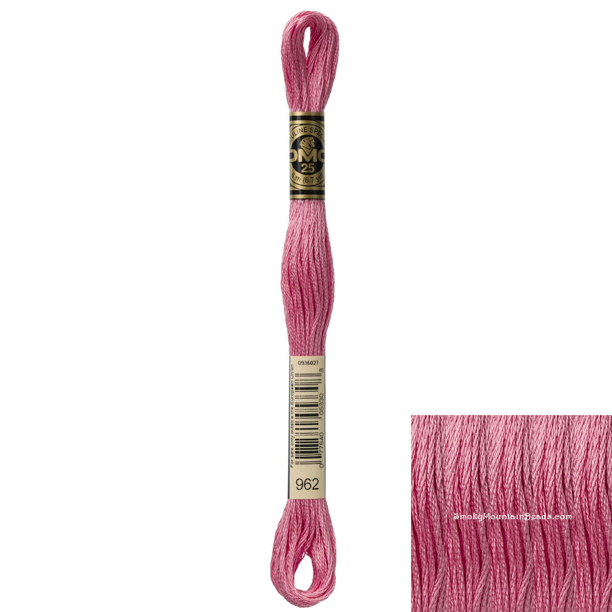 962 • Dusty Rose Medium Floss • DMC | SmokyMountainBeads.com