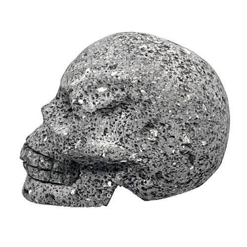 Thumbnail: 96LVS-5239N Volcanic Lava Stone Skull | SmokyMountainBeads.com