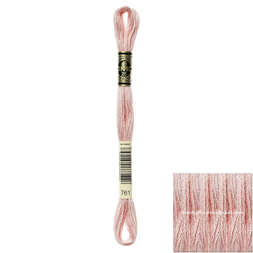 0761 • Salmon Light Floss • DMC | SmokyMountainBeads.com