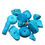 Thumbnail: 15000Ho-AQUA-MED • Howlite Chip Beads • 8-15mm | SmokyMountainBeads.com