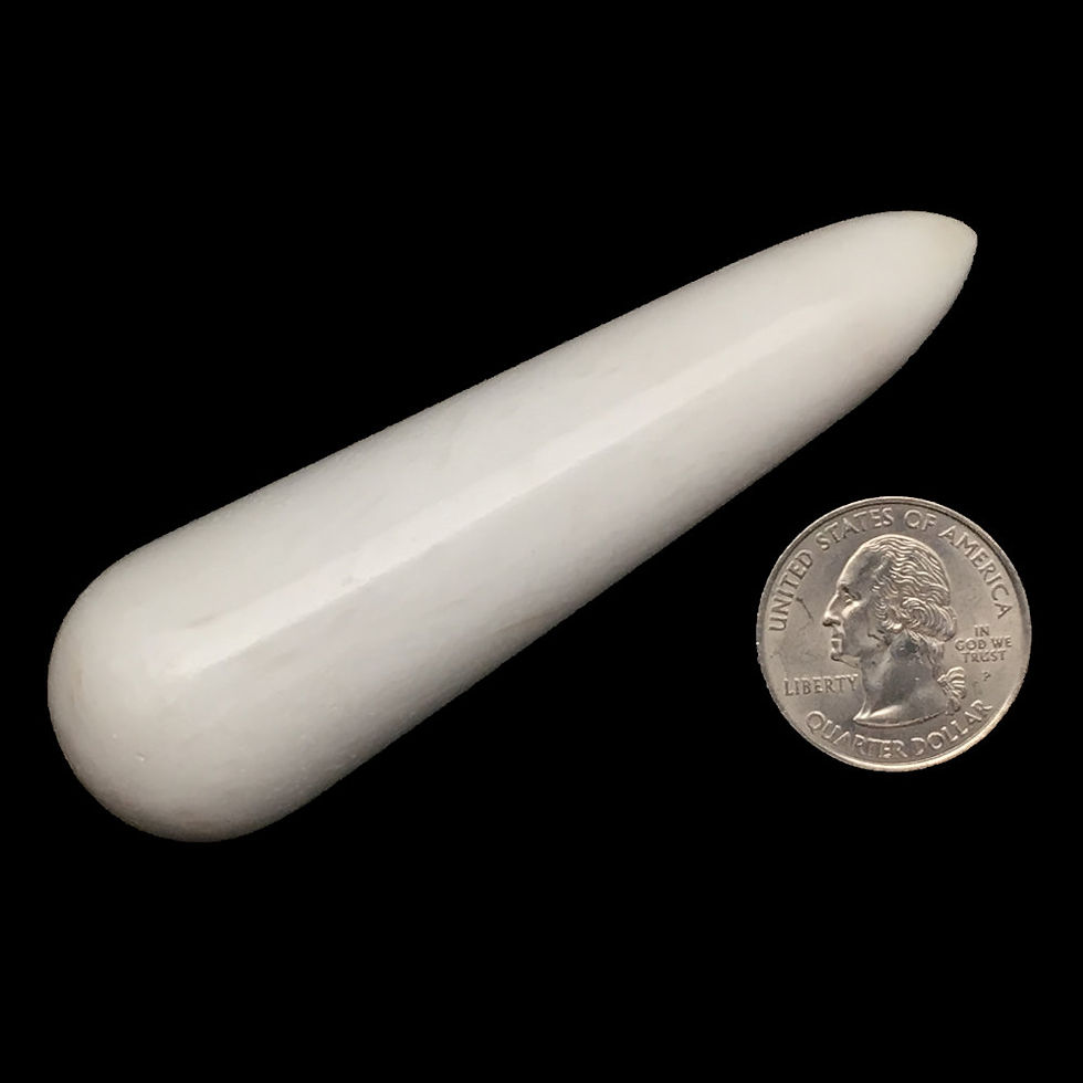 Thumbnail: Scolecite Tapered Wand • 53.5 grams ~ 87x25mm 68100SOC