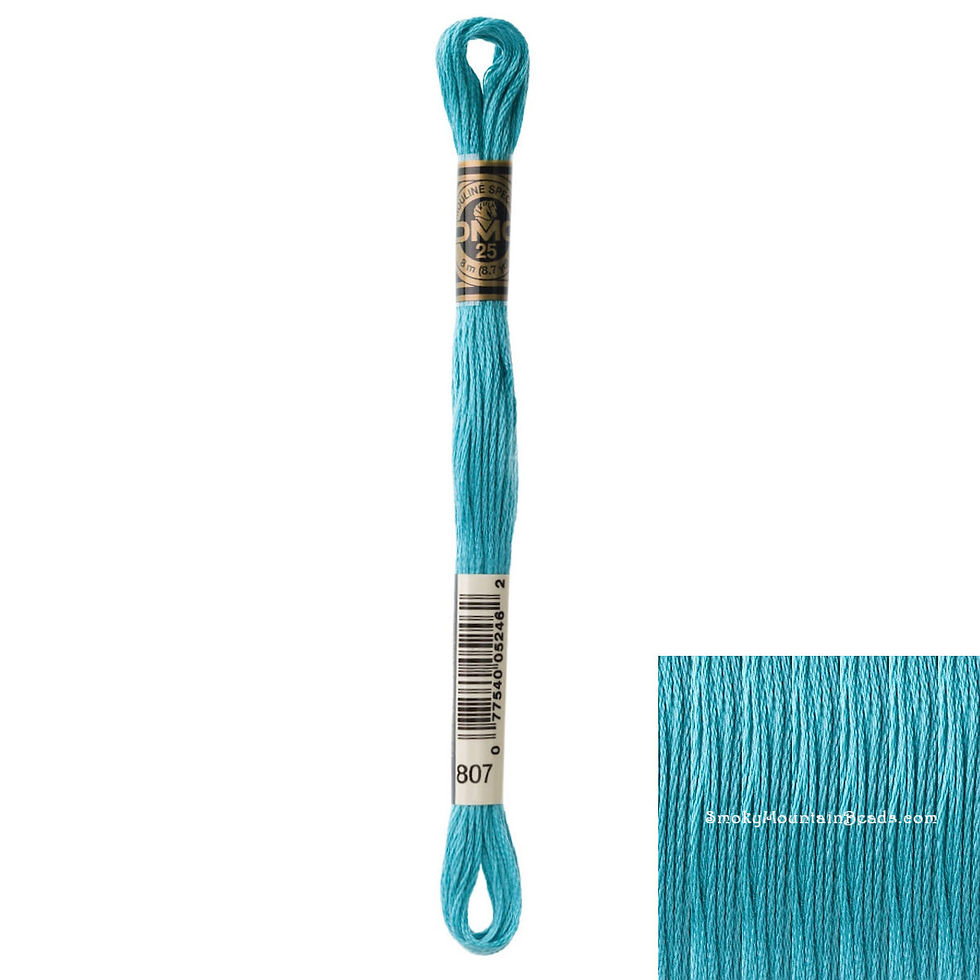 807 • Peacock Blue Floss • DMC | SmokyMountainBeads.com