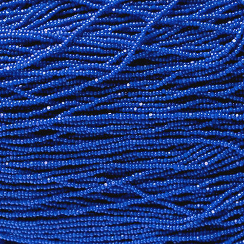 13-33040-CHAR • Opaque Medium Blue • 13/0 Czech Charlotte Seed Beads | SmokyMountainBeads.com