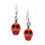 Thumbnail: ERHW-SKULL12OR Skull Earrings • Orange | SmokyMountainBeads.com