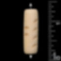 172100BONE-2407CA • Bone Carved Hairpipe Beads • 24x7mm | Smoky Mountain Beads