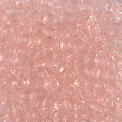 6-155 Transparent Light Tea Rose 6/0 Miyuki Seed Beads | SmokyMountainBeads.com