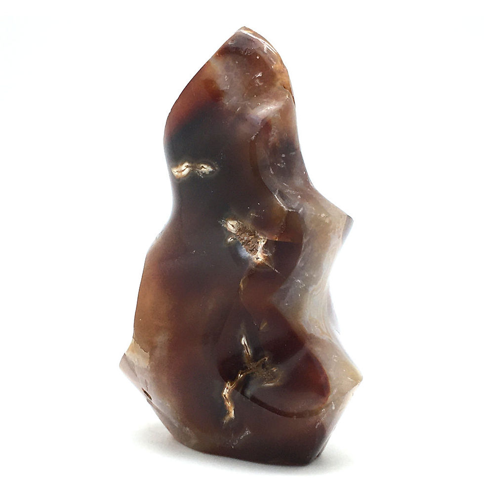 Thumbnail: Carnelian Flame with Vugs • Madagascar • 331.5 grams ~ 102x70x44mm