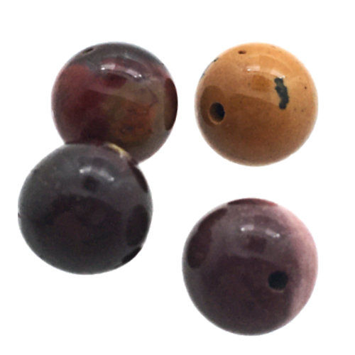 Thumbnail: Mookaite Jasper Round Beads • 8mm • 170100MK-08 | SmokyMountainBeads.com