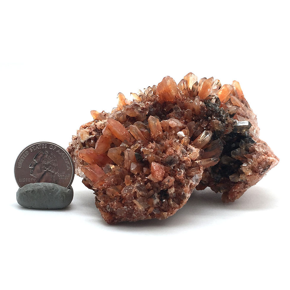 Thumbnail: Creedite Cluster • Mexico • 304.0 grams ~ 113x67x62mm