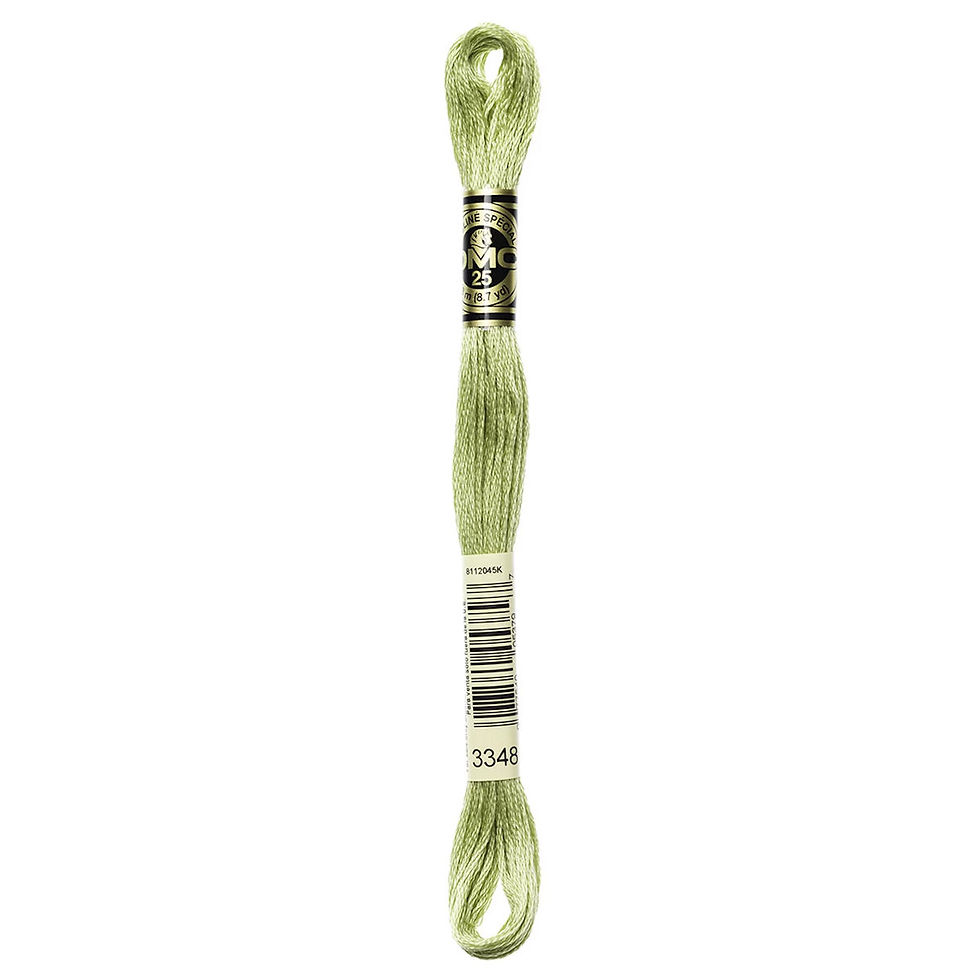 Thumbnail: 3348 Yellow Green Light Floss • DMC | SmokyMountainBeads.com
