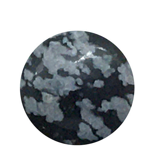 Snowflake Obsidian Coin Beads • 10x4mm • 122100oB-SF-1004 | SmokyMountainBeads.com