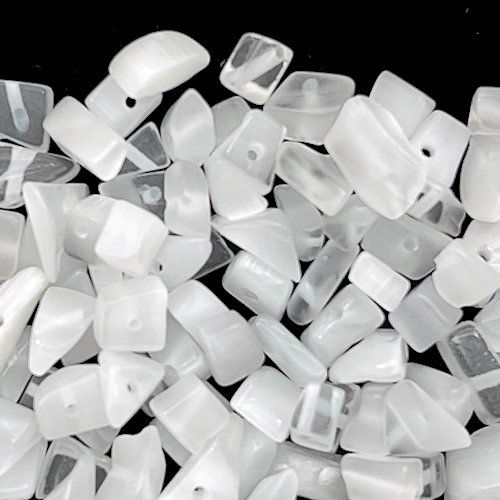 15000CE-WHT10 • Cats Eye Chip Beads • 7-11mm | Smoky Mountain Beads