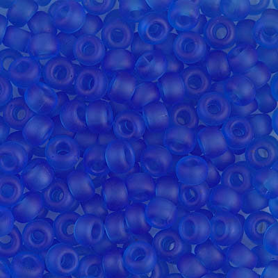 6-150F Matte Transparent Sapphire 6/0 Miyuki Seed Beads | SmokyMountainBeads.com
