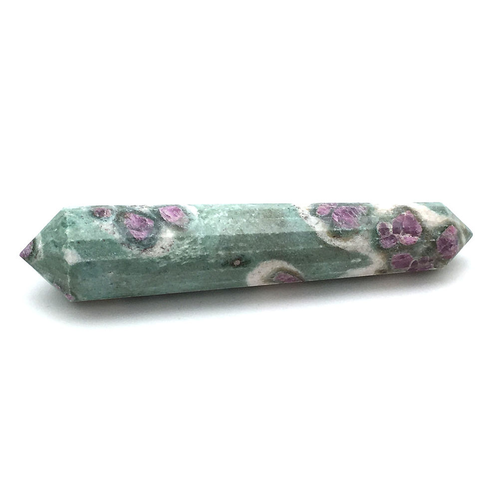 Thumbnail: Ruby in Fuchsite 16-Sided Point • Brazil • 44.5 grams ~ 88x18-14mm 68100RF