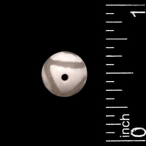170100AGTE-C08WHT • Tibetan Agate Dzi Eye Round Beads • 8mm | SmokyMountainBeads.com