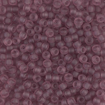 8-142F Matte Transparent Smoky Amethyst 80 Miyuki Seed Beads | SmokyMountainBeads.com