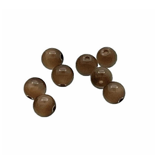Thumbnail: 170100CE-04BRN • Cats Eye Round Beads • 4mm | Smoky Mountain Beads