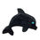 Thumbnail: 187100BST-F1622DOL • Blackstone Dolphin Bead • 16x22x5mm | SmokyMountainBeads.com