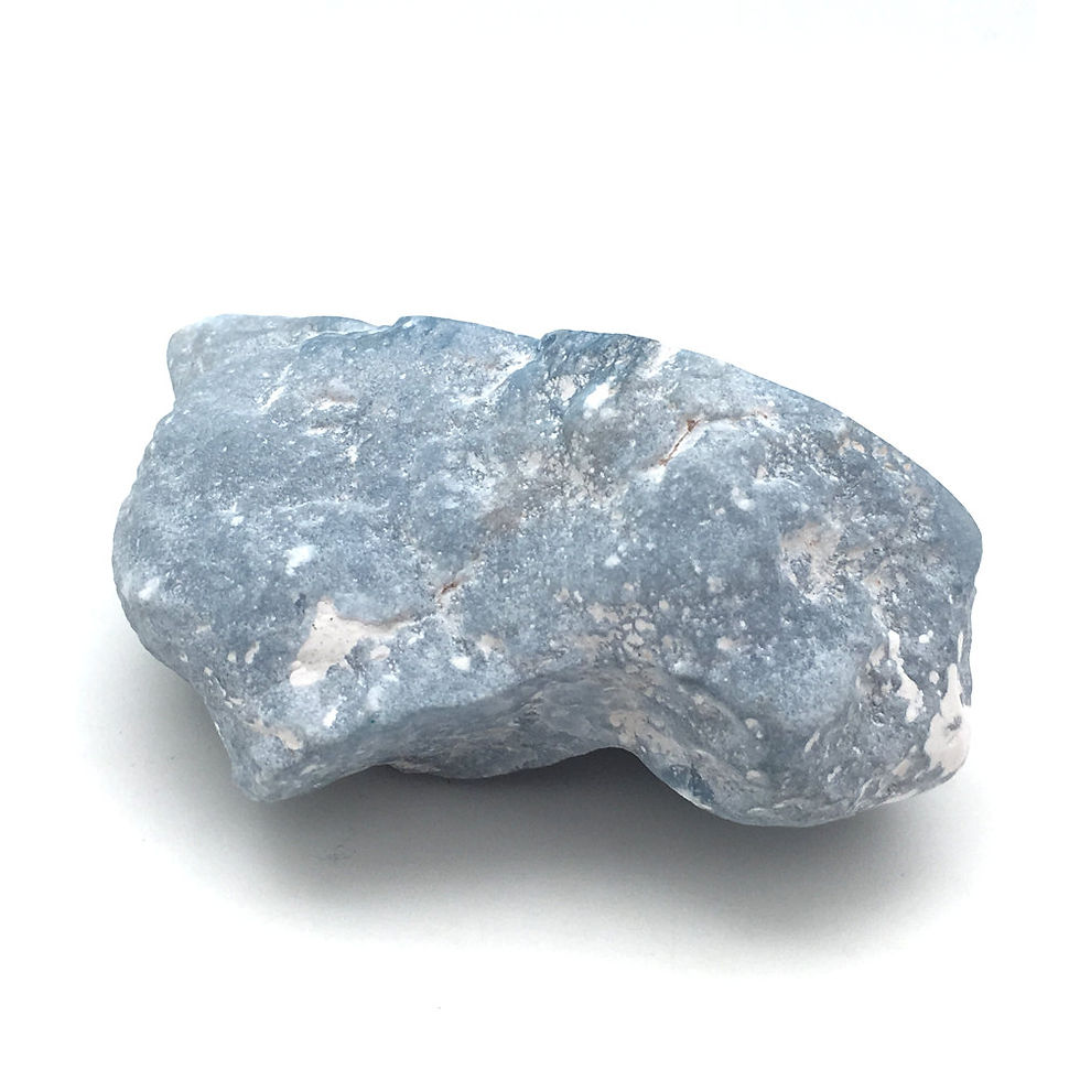 Thumbnail: Anhydrite (Angelite) • Peru • 261.2 grams ~ 99x42x55mm