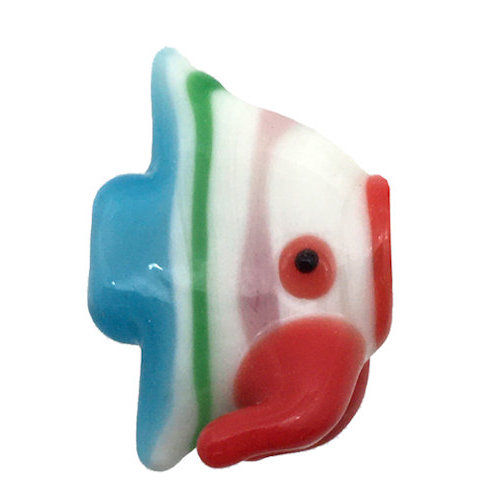 Tropical Fish Lampwork Bead • 15x23x11mm • 187100LW-FISH-1523-RED | Smoky Mountain Beads
