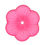 Thumbnail: Acrylic 6-Petal Flower • 21x21mm • 137100ACR-2121FLR6FCH | SmokyMountainBeads.com