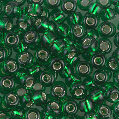 6-0016 Silver-Lined Green (was 146S) 6/0 Miyuki Seed Beads | SmokyMountainBeads.com