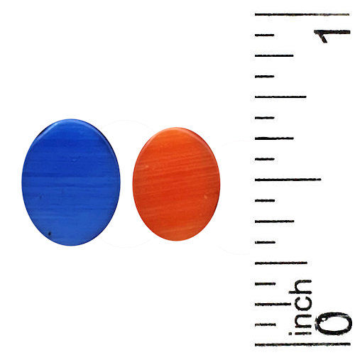 55100CE-69-0910MIX • Cats Eye Oval Cabochon • 9x7x3mm - 10x8x3mm | Smoky Mountain Beads