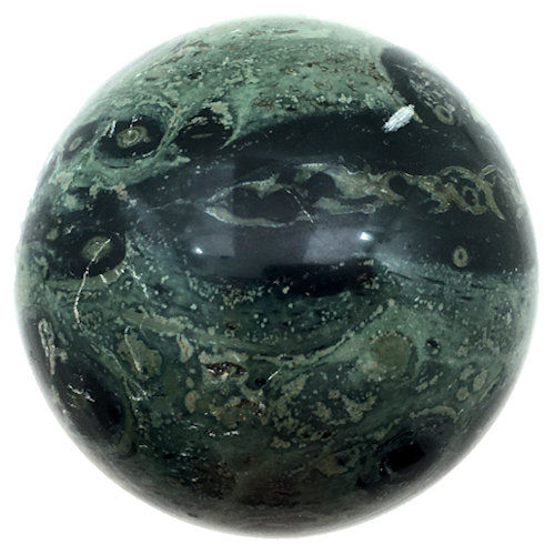 Thumbnail: Kambaba Stone Sphere • 455.3 grams ~ 68mm • 70100KBB-455-3 | SmokyMountainBeads.com