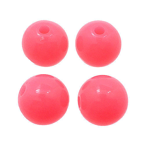 Thumbnail: Acrylic Round Beads • 10mm • 170100ACR-10BG-PNK | Smoky Mountain Beads