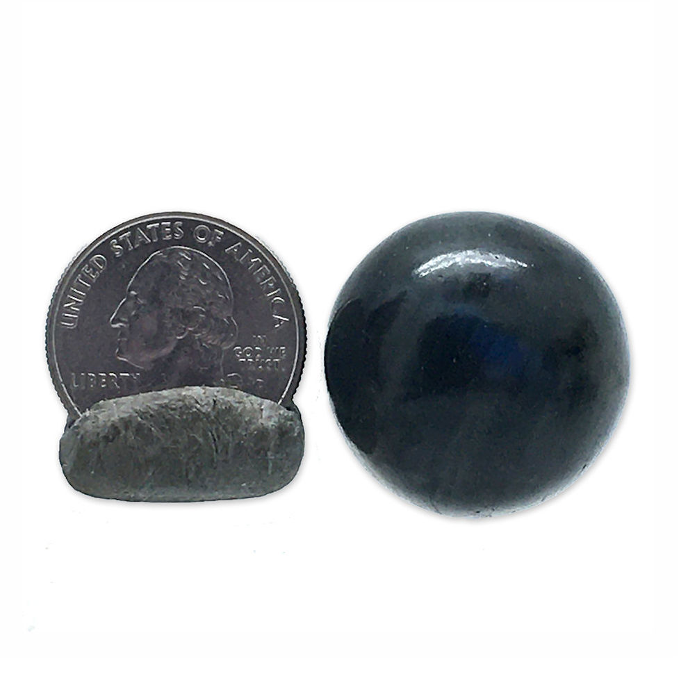Thumbnail: Labradorite Sphere • 32.7 grams ~ 28.5mm • 70100LAB-32-7 | SmokyMountainBeads.com