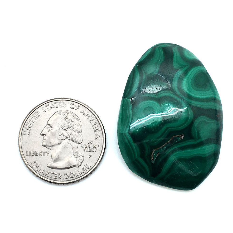 Thumbnail: Malachite Nugget • Congo • 20.6 grams ~ 42x30x8mm | smokymountainbeads