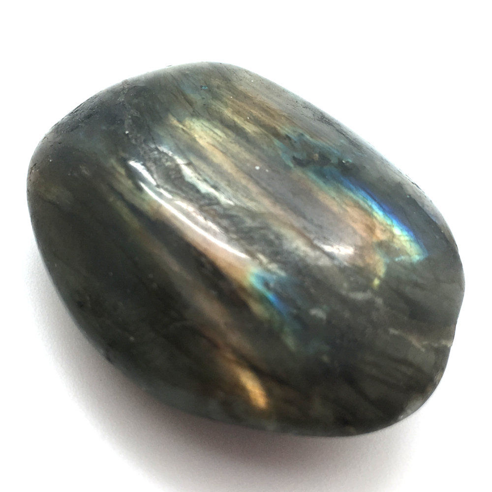 Labradorite Palm Stone • Madagascar • 25.2 grams ~ 40x31x16mm