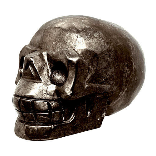 Thumbnail: 96PYR-399-4 • Pyrite Skull • 51x77x51mm ~ 399.4 grams | SmokyMountainBeads.com