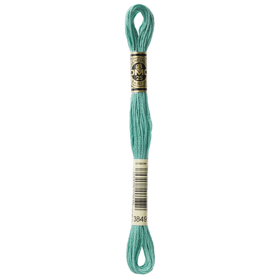 Thumbnail: 3849 • Teal Green Light Floss • DMC | SmokyMountainBeads.com
