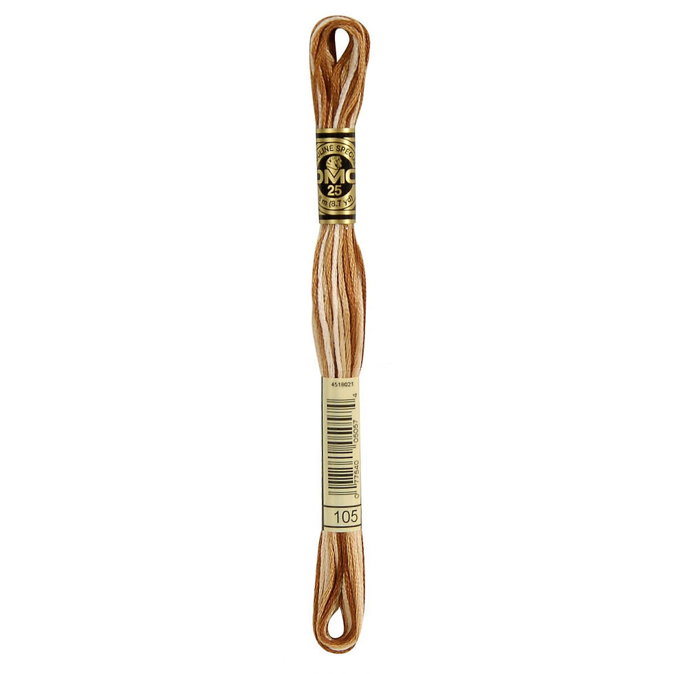 Thumbnail: 105 • Tan Brown Variegated Floss • DMC | SmokyMountainBeads.com